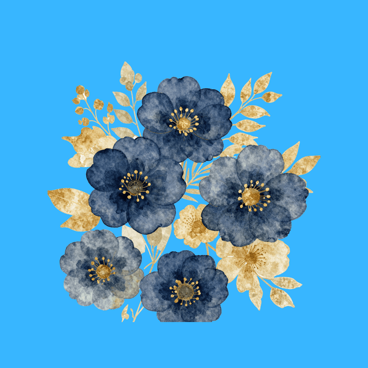 Fleurs Aquarelles Abstraites PNG – Sublimation & Créations DIY
