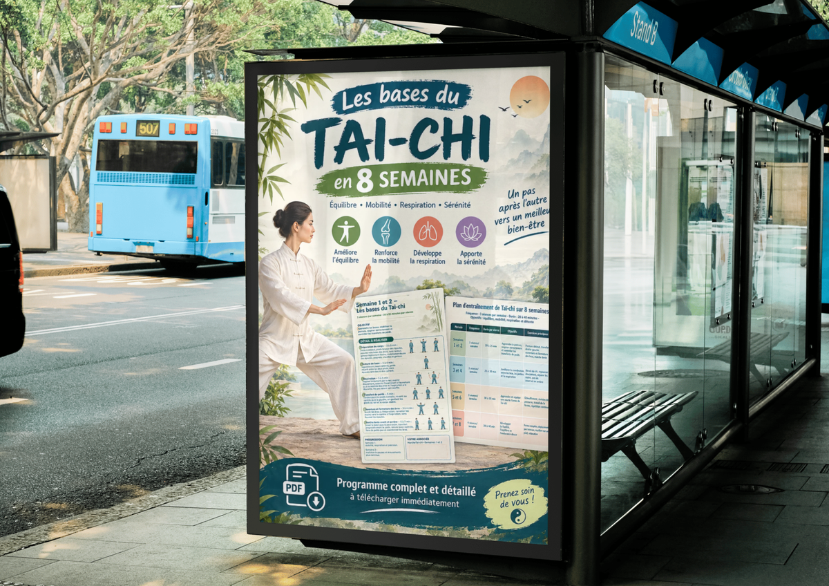 Plan d'Entraînement Taï Chi 8 Semaines 🥋 – Programme Complet PDF