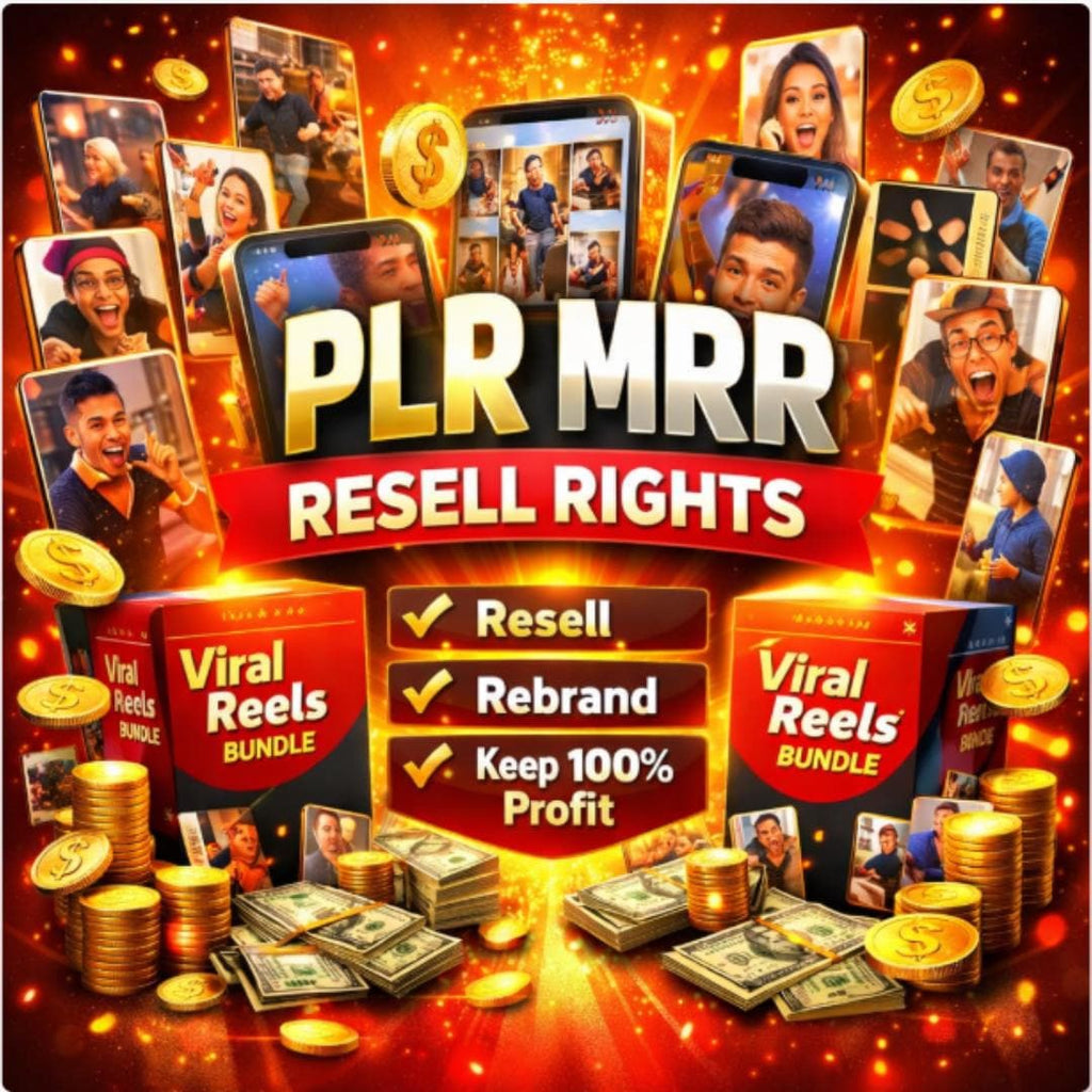 Pack Vidéos Virales Humoristiques sans Visage PLR MRR TikTok Instagram