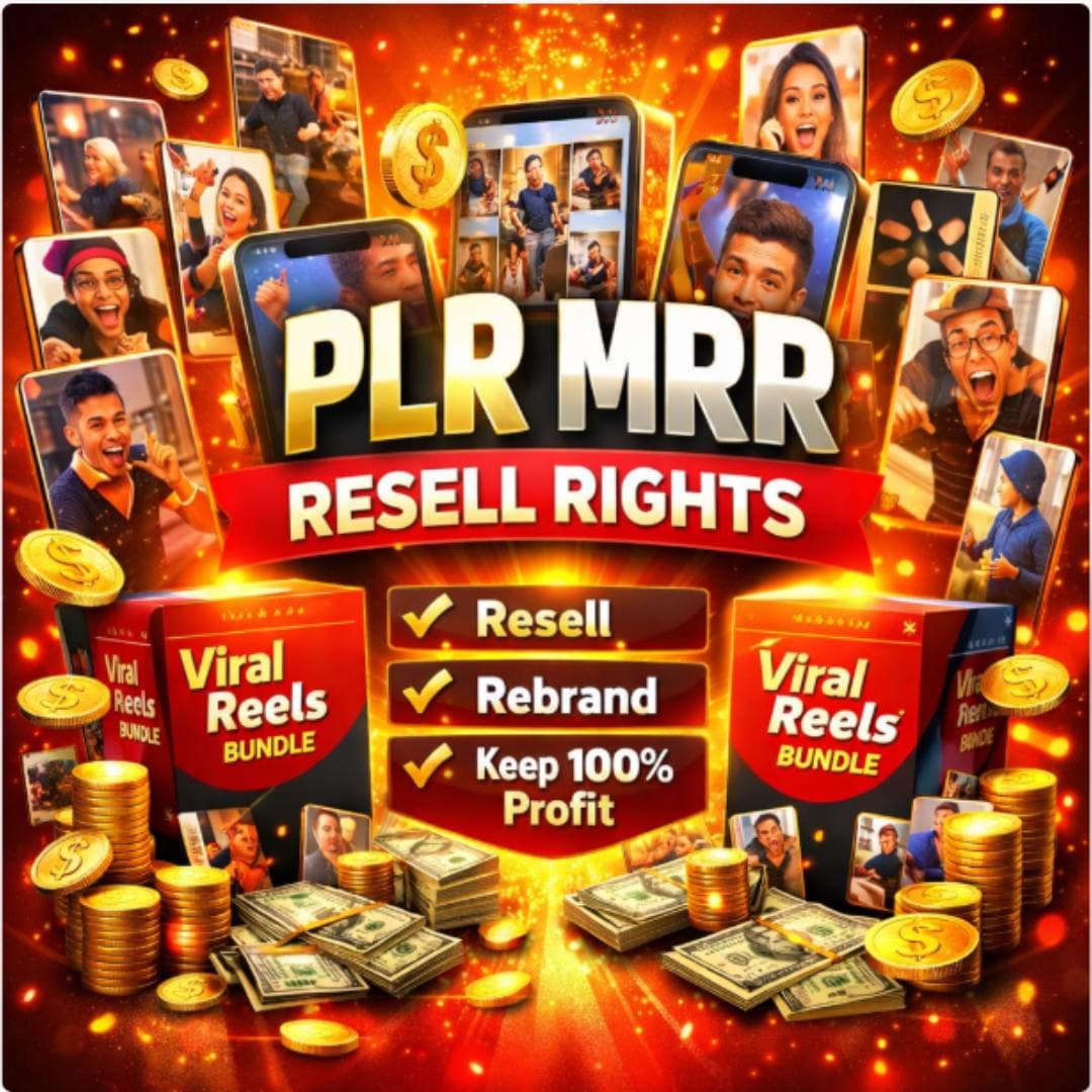 Pack Vidéos Virales Humoristiques sans Visage PLR MRR TikTok Instagram